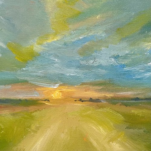 Sunrise across the fields
