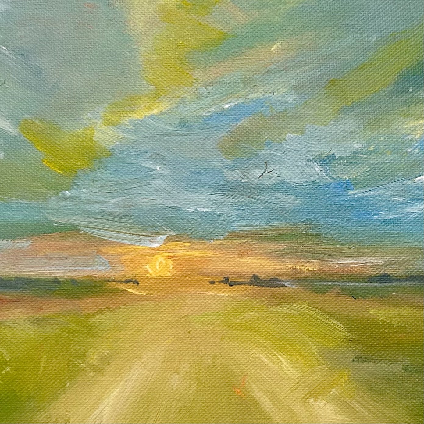 Sunrise across the fields